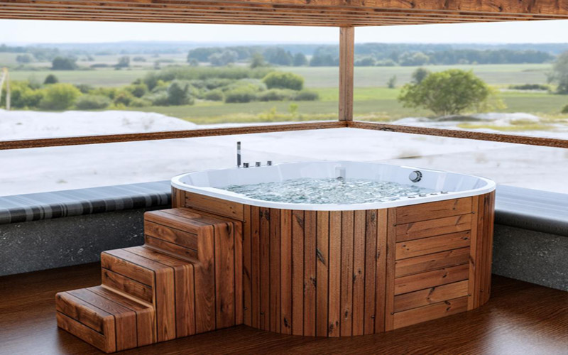 طراحی جکوزی برای تراس و بالکن آپارتمان